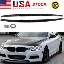 MP Style Gloss Black Side Skirts Extension Lip For BMW F30 F31 3Series 2012-2018