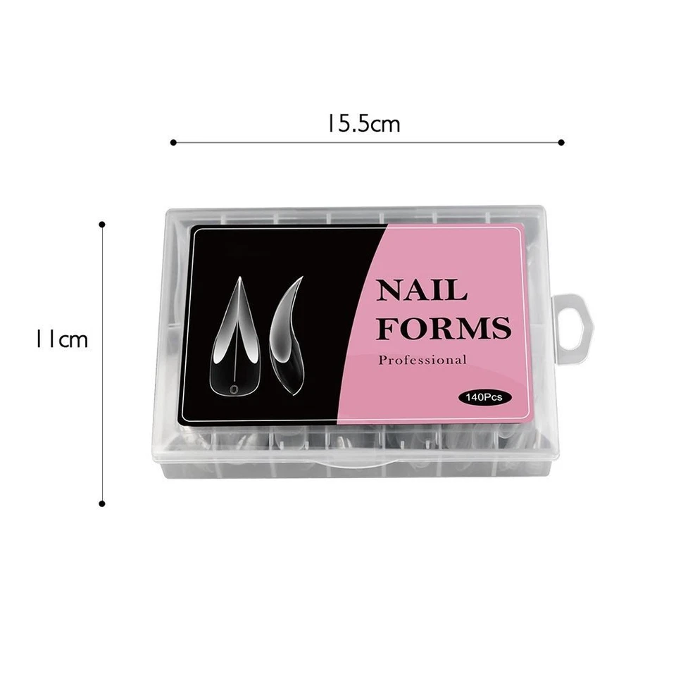 140pcs 3D Eagle Claw Curved Stiletto Nail Acrylic Fake Nails for Halloween - Image 3 of 4