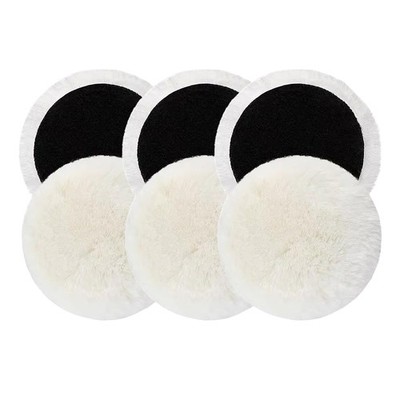 6 Stück Wolle Polierpads 5 Zoll Polierpad Polierschleifen Haken und Öse