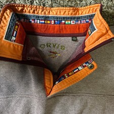 Orvis Knit Quarter Zip Sweater Size XXL