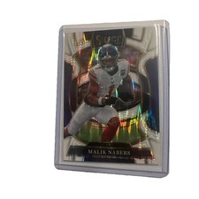 2025 Panini Select - Malik Nabers #94 White Shock Prizm /799 Concourse Giants