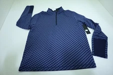 Greyson Sacred Spirits Jacquard 1/4 Zip Pullover Mens Medium Blue INV12710247