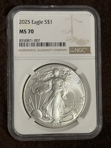 2025 American Eagle 1oz .999 Silver Coin NGC MS70