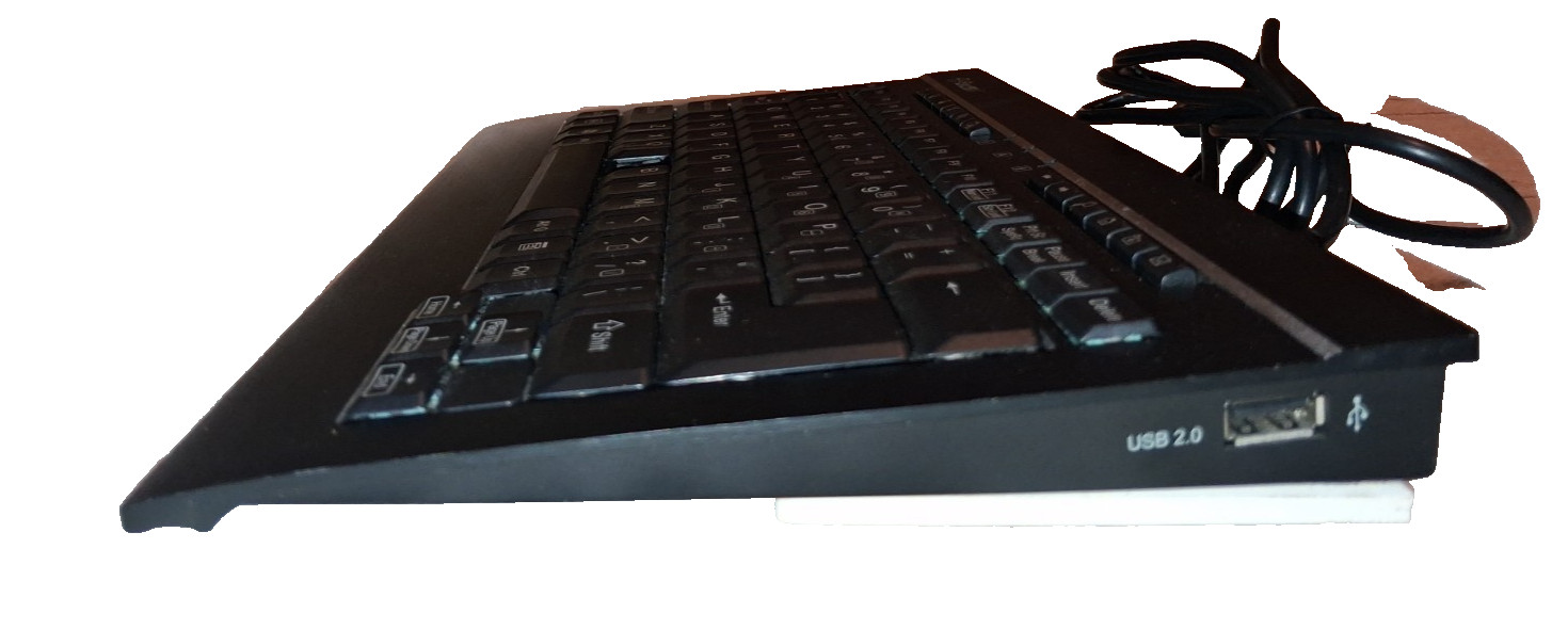 Enermax Aurora Brushed Aluminum Keyboard Model KB006U-B Black *FREE SHIPPING!*