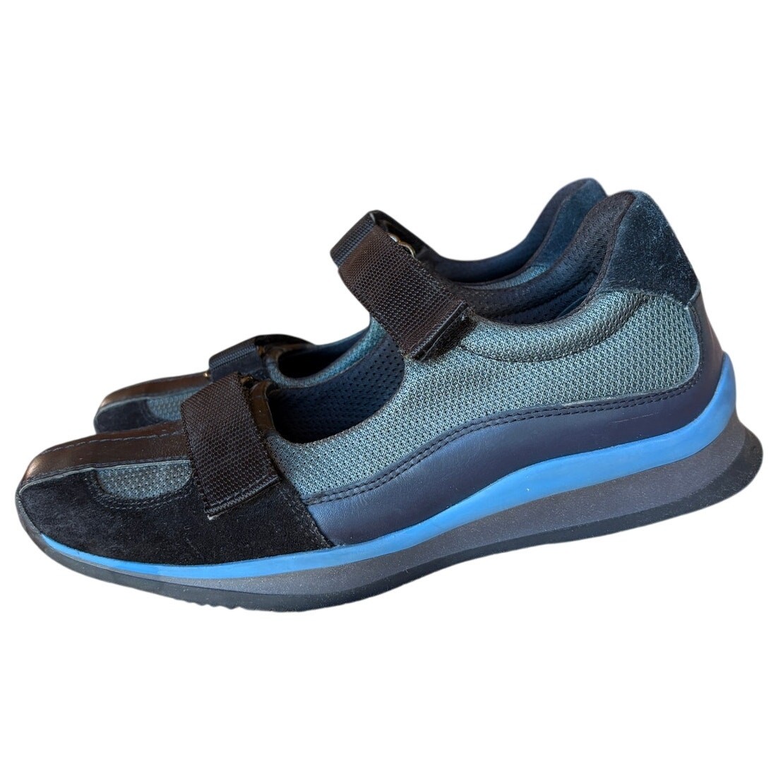 Prada Sport Vintage 2 Strap Nylon Mary Jane Sneakers 