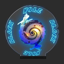 Black Hole Pinball Topper Acrylic Rgb Light Topper Arcade Decor Man Cave Gift-- image
