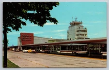 Vintage General Mitchell Field Air Terminal Milwaukee Postcard 1950s