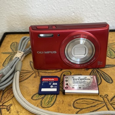 Olympus Stylus Smart VG-180 Red Digital Camera + Charging Cable | eBay