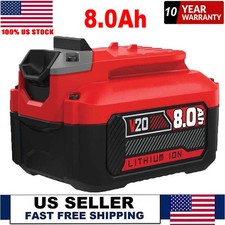 8.0Ah For Craftsman V20 20 Volt MAX Lithium Battery CMCB204 CMCB202 CMCB201 New