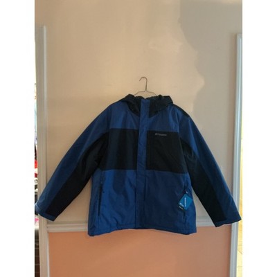Columbia Tipton Peak III Mens 3X Insulated Ski Snow Jacket Blue Black Omni Tech