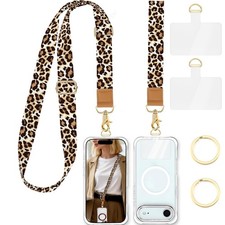 Phone Lanyard Crossbody Strap, Adjustable Neck Strap and Wristlet Strap for P...