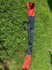 Athalon Red Blue Canvas Ski Bag Approx 84" Length