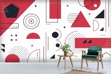 3D Geometric Graphics Wall Murals Wallpaper Murals Wall Sticker 9