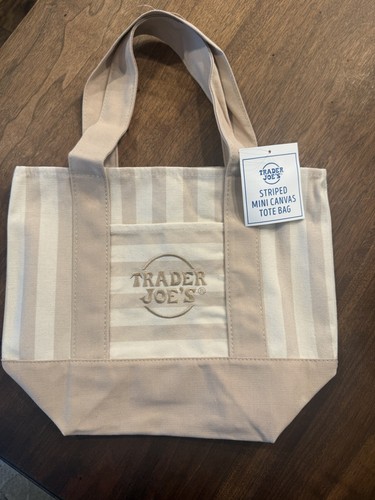 Trader Joe’s Mini Canvas Tote Beige