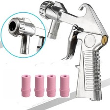Sandblaster Air Kit Abrasive Sandblasting Gun Sand Blaster with 4 Ceramic Nozzle