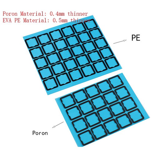 120pcs Poron IXPE EVA Pad For Hot Swappable Mechanical Keyboard Switch - Afbeelding 3 van 15
