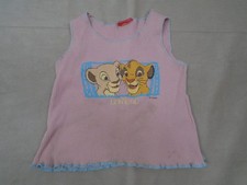 Vtg 90s The Lion King Simba And Nala Rare Pink Tank Top 12-18 Months
