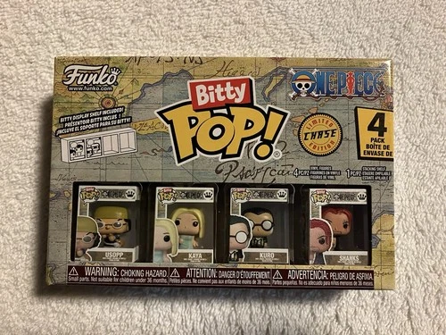 Funko Bitty Pop Mini Figure One Piece 4-Pack Usopp Kaya Kuro & 1/6 Chase Shanks