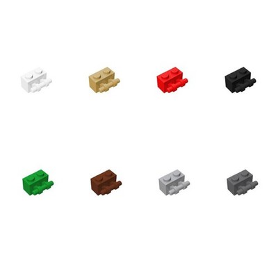 50x 30236 Brick Modified 1x2 with Bar Handle on Side & Part Good Quality