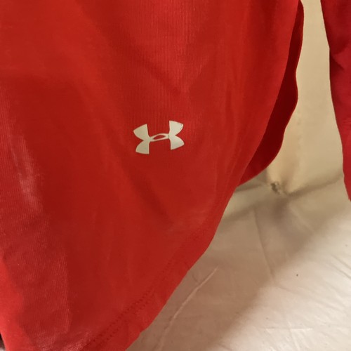 UA Under Armour Mens Base Layer Shirt Red XL Threadborne Maryland Terrapins NWT - Picture 5 of 13