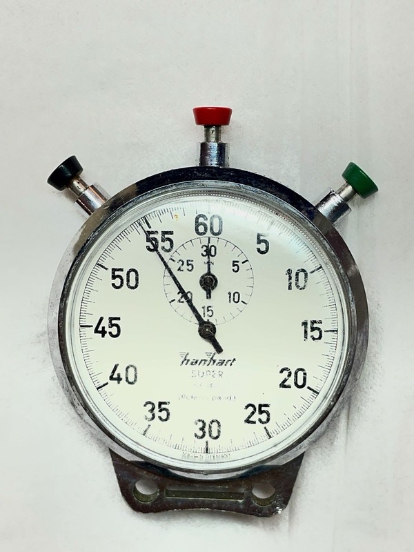 Vintage Hanhart SUPER Mechanical Stopwatch 1/5 second - FOR PARTS / REPAIR