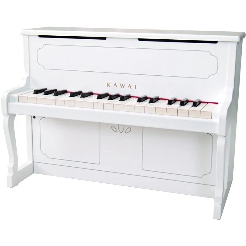 KAWAI 1152 Mini Piano de Juguete Vertical 32 Teclas Madera Niños Blanco Bater...