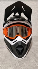 Raven Airborne Evo Crosshelm Gr.M mit verspiegelter Brille