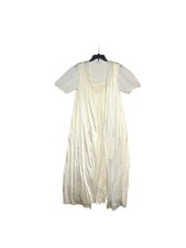 Vintage Vanity Fair Ivory Nightgown Robe Set With Embroidered Sheer Details -