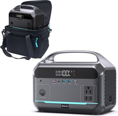 Portable Power Station Bank 90,000mAh LiFePO4 Battery 350W (600W Peak) AC Solar