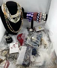 VTG & MODERN Bulk Costume Jewelry Lot OVER 2 LBS Variety YOU SORT Most in BAGS