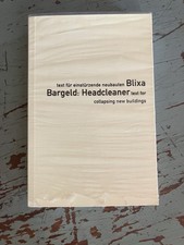 HEADCLEANER Einsturzende Neubauten BLIXA BARGELD book NEW SEALED