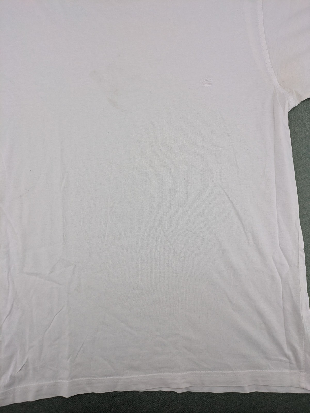 Camel Active Herren T-Shirt Weiß Rundhals Kurzarm Einfarbig Logo Baumwolle image 4
