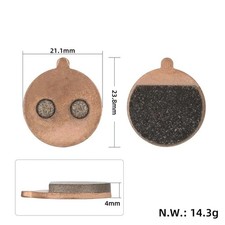 Metal Sintered Gold Brake Pads for Kugoo M4 Himano M615 For magura Oil Brakes