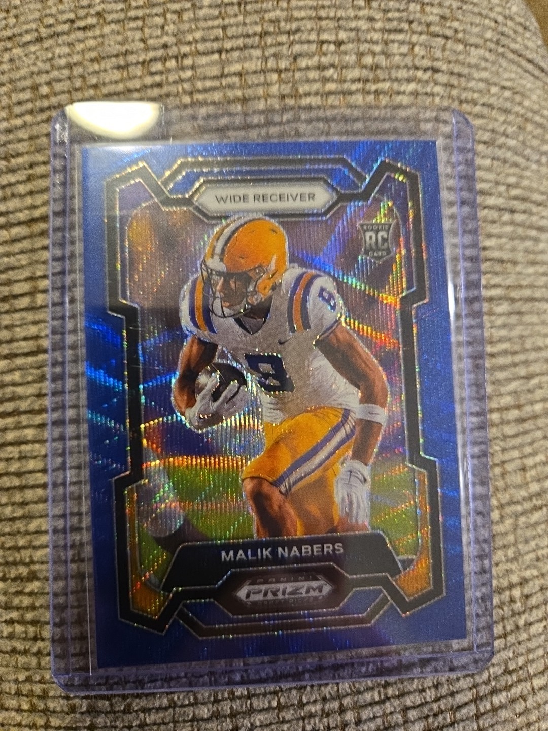 2024 Prizm Draft Picks Malik Nabers Blue Wave Prizm 243/249