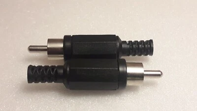 2 Fiches RCA. Male Noir. A souder.