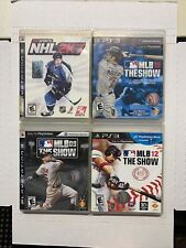MLB 09 10 The Show NHL 2k7 PlayStation 3 PS3 CIB Bundle Lot of 4 Baseball hockey