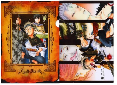 NEW Black Clover Stationery A4 Clear File Folder Clear Holder Official Japan