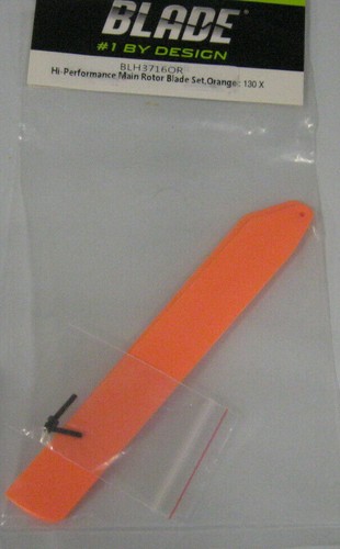 BLADE BLH3716OR HI-PERFORMANCE MAIN ROTOR BLADE SET ORANGE: 130 X NEW - 第 1/1 張圖片