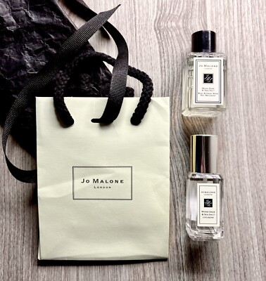 Jo Malone   Wood Sage & Sea Salt Cologne Spray 9ml .3 Fl Oz + Body Wash Sample