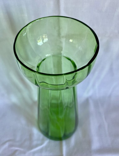 Antikes 40er/50er Jahre Hyazinthen Glas, Klarglas grün Markenlos Top Zustand - Bild 4 von 7