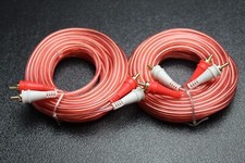 2 PCS 17 FT RCA WIRE AUDIOPIPE 2 CHANNEL CAR HOME AUDIO INTERCONNECT BMS-17