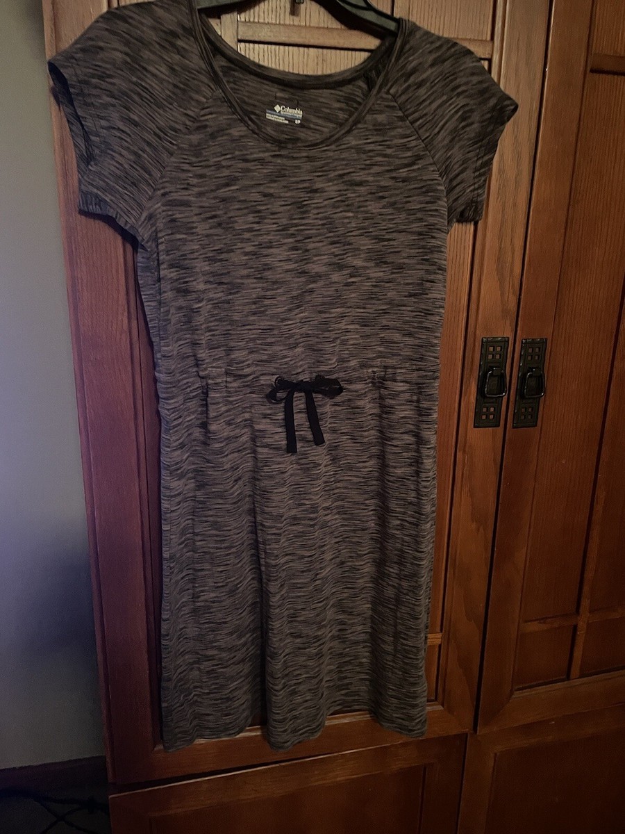 columbia t shirt dress Columbia T-Shirt Dress Womens Small Blue Outdoor Casual Pockets Lightweight