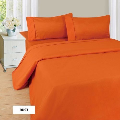 Bed Sheet Set Orange Solid Rv Camper, Rv Camper Bunk Bed Sheets