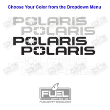 New Polaris Logo Premium Snowmobile, ATV, Side-by-Sides, Boat Vinyl Decal 2 Pack