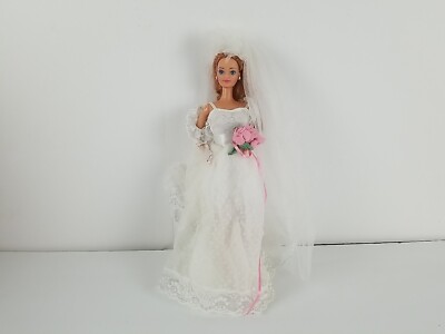 USED VTG 1990 Wedding Day Midge Beautiful Bride Doll Mattel #9606.*READ*