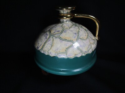 Schöne Vintage Yapacunchi Ceramica Vase signiert Montesinos, Ecuadorian Pottery
