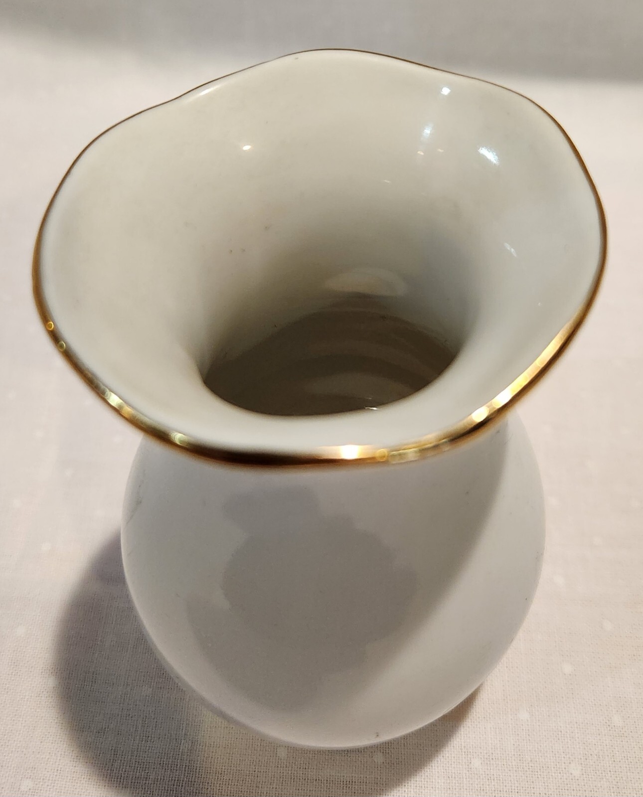 Vintage Cottier Freres Switzerland Hand Painted Gold Trim #214 Floral Bud Vase