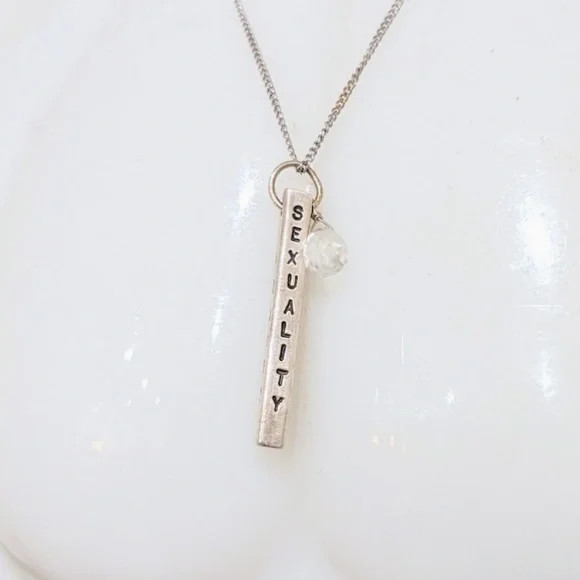 Sterling Silver & Quartz Rectangular Bar Inspirat… - image 5