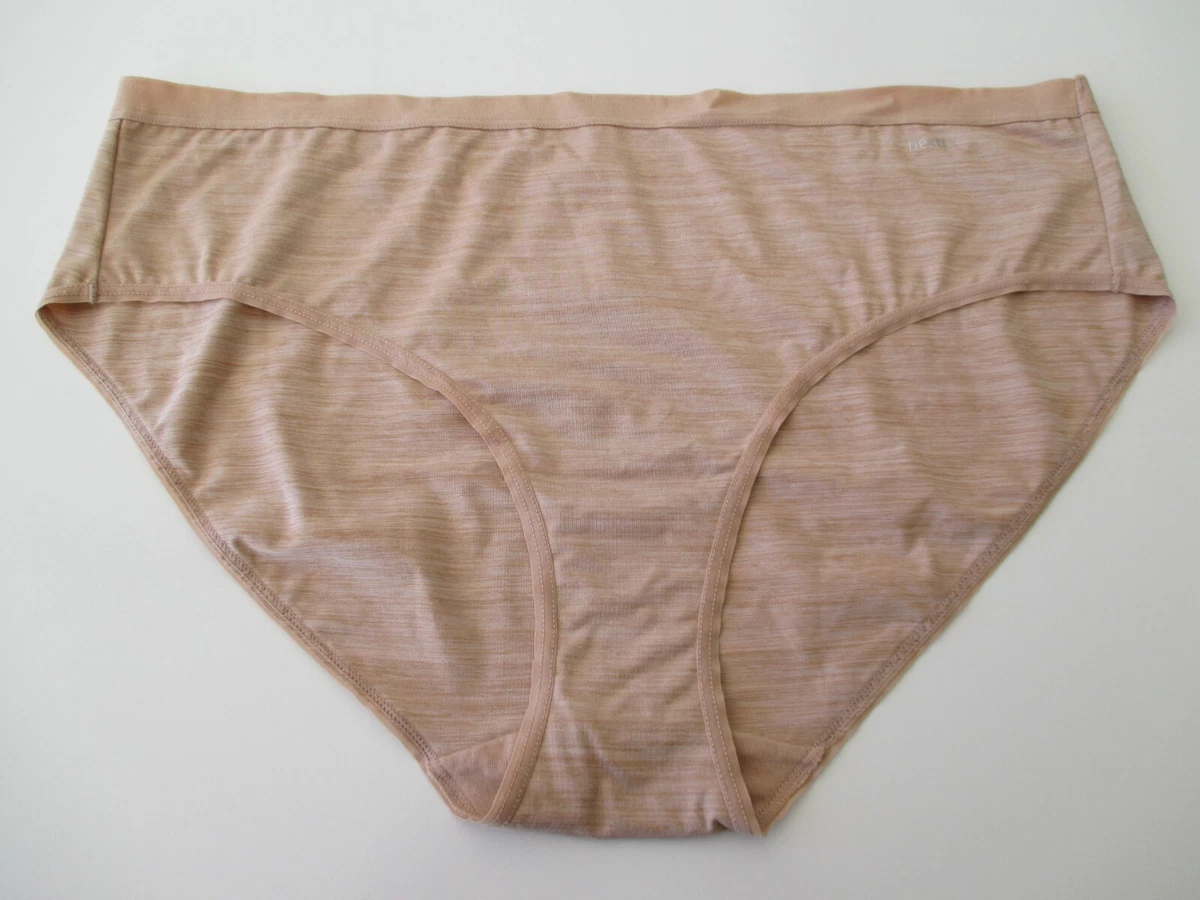 Hestia Ladies Micro Hi Cut Briefs Panties Underwear size 22 Colour Nude