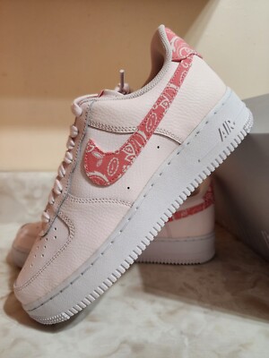 Women's Size Nike Air Force Low 07 Paisley Pack Pink FD1448 - Main Image